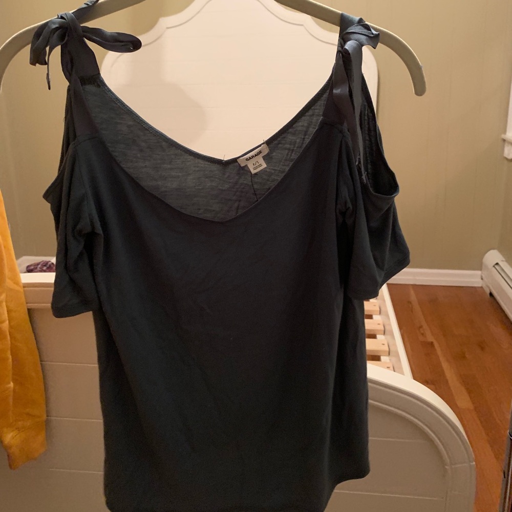 Never worn shirt w/ shoulder cutouts from Garage